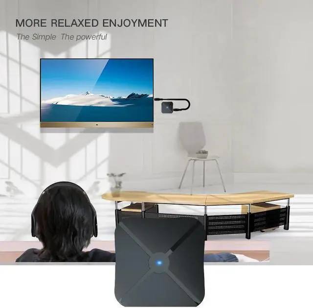 Alt view image 3 of 5 - 2 IN 1 Bluetooth 4.2 Receiver and Transmitter Audio with 3.5MM AUX Audio Bluetooth Wireless Adapter for Home TV MP3 PC