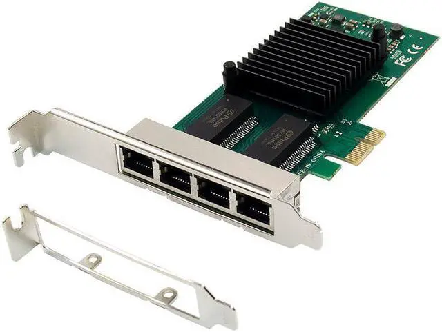 Main image of X1 Network Card 4 Port Gigabit Ethernet Electrical RJ45 LAN Card 1000M Adapter Card I350AM4 Chip for Desktop