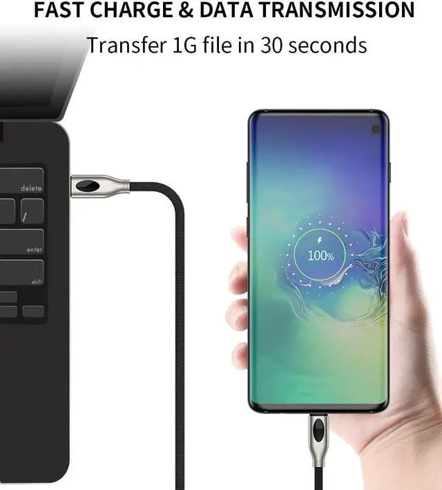 Alt view image 5 of 5 - i Type C USB Cable For  Galaxy S10 S9 S10E Plus A50 Note 10 9 8 Quick Charge 3.0 4.0 PD  Phone Charger