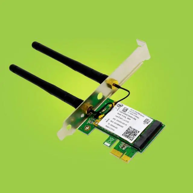 Alt view image 3 of 5 - Band 2.4/5Ghz WiFi PCI-E Network Card 450Mbps PC Desktop High Quality Wireless Adapter