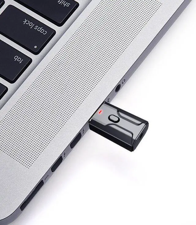 Alt view image 2 of 5 - Bluetooth Wireless Audio Adapter Bluetooth 5.0 Transmitter Receiver Mic Sound Card For PC Laptop Audio Adapter