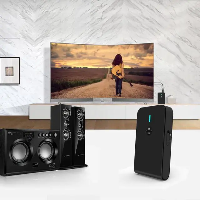 Alt view image 3 of 5 - Bluetooth Adapter APTX Receiver Transmitter 2 In 1 Bluetooth 5.0 Audio Transmission Stable Stereo Music For TV PC CAR