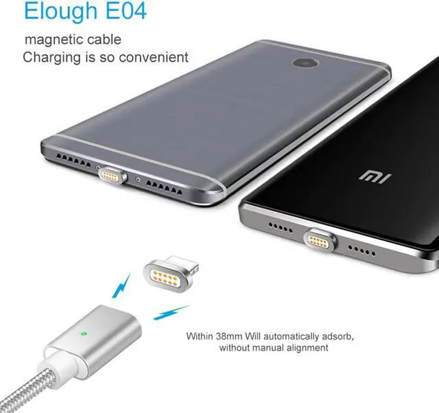 Alt view image 3 of 5 - 5A Magnetic Charger USB  Charging Cable for IPhone Micro USB Type C Mole Phone Fast Charge Magnet Charger USB Cable 3 Plug