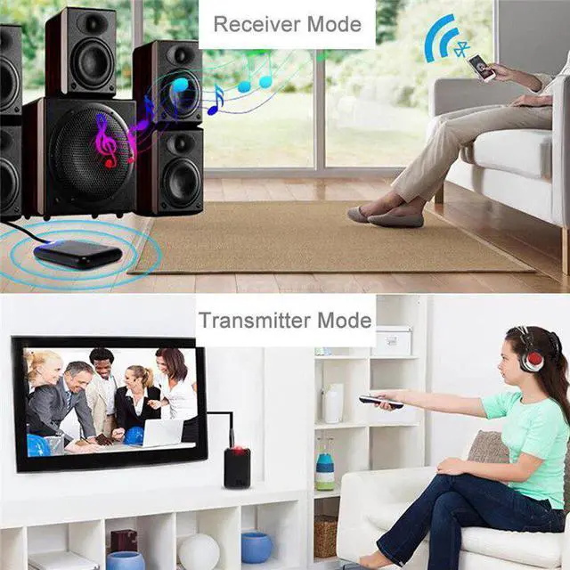 Alt view image 4 of 5 - Bluetooth Transmitter Receiver Adapter Single Audio Music Adapter With USB Charging Cable 3.5mm Audio Cable 40JUN0
