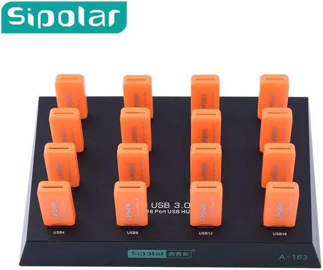 Main image of 16 port Multiple usb 3.0 flash drive duplicator hub batch copy for HW 3G modems /TF card Reader U-Disk a-163