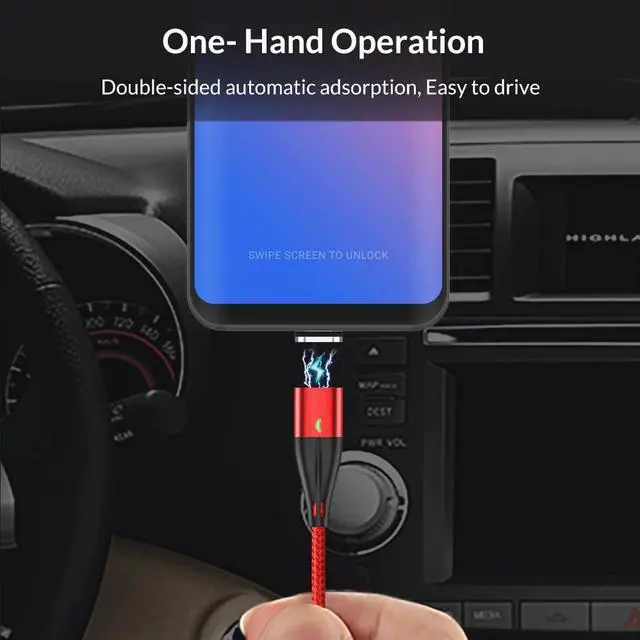 Alt view image 5 of 5 - 1M 3A Magnetic Cable Fast Charging Type C Cable For iPhone Charger  Charge Micro USB Cable Quick Charge 3.0 USB C Cable