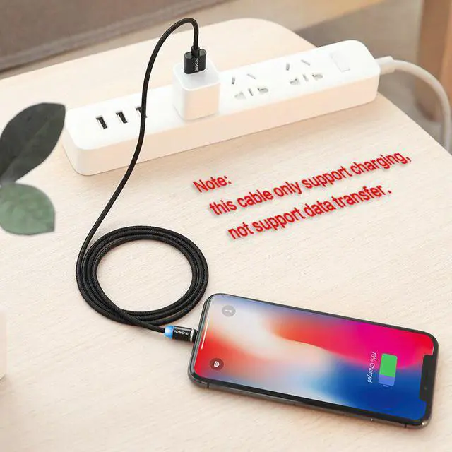 Alt view image 3 of 5 - 1M Magnetic Charge Cable Micro USB Cable For iPhone 11 Pro Max XR Magnet Charger USB Type C Cable LED Charging Wire Cord