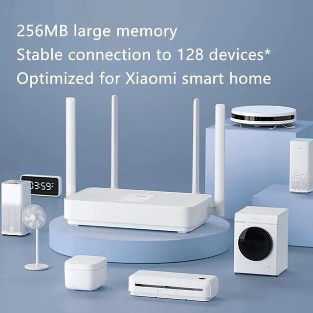 Alt view image 3 of 5 - Redmi Router AX5 Wifi 6 Mesh Gigabit 2.4G/5.0GHz Dual-Band Wireless Router Wifi Repeater 4 High Gain Antennas 256MB