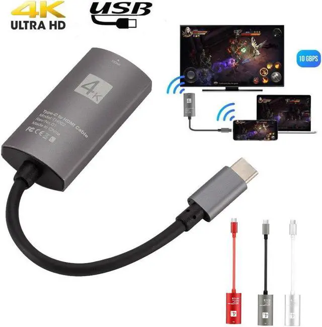 Main image of selling product in 2020 USB 3.1 Type C USB-C to HDMI 4K HDTV Adapter Cable For  Galaxy Note 10 accept dropshipping