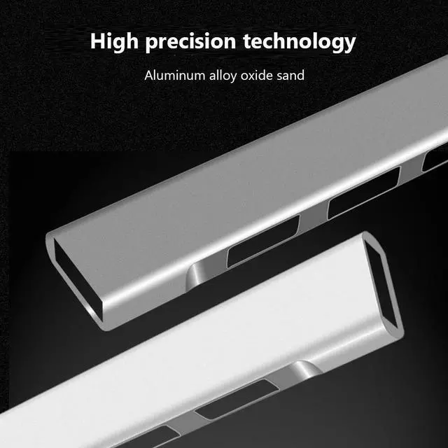 Alt view image 5 of 5 - 4 Port For MacBooK Pro 13 15 aluminum alloy usb 3.0 hub 3* usb 2.0 expander splitter docking station otg adapter plug and play