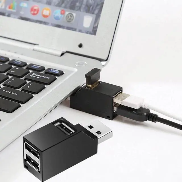 Alt view image 3 of 5 - 1Pc Hot Sale Mini 3 Ports USB 3.0 /2.0 Hub High Speed  Transfer Splitter Box Adapter For PC Laptop MacBook Pro Dropshipping