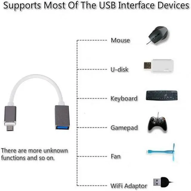 Alt view image 4 of 5 - OTG Cable USB 3.0 Adapter for Android  S6 Redmi Note 5 Micro USB Connector for  Tablet PC OTG Adapter