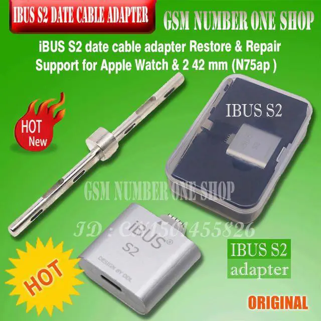 Main image of S1  S2 date cable adapter Restore & Repair Support for Apple Watch Series 1 & 2 38 mm (N74ap), 42 mm (N75ap )