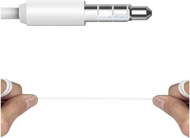 Alt view image 2 of 5 - Earphone Cable 4 3.5mm for Outdoor Black  White 3inch to Adapter Type-C Phone 11cm Indoor