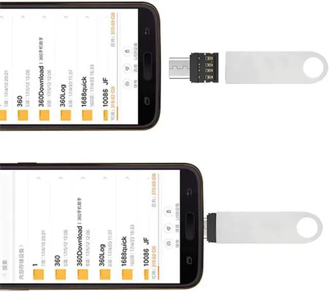 Alt view image 3 of 5 - 5pcs Mini OTG Type-C To USB 3.0 Mole Phone U Disk Reader Tablets Adapter Otg Cable Converter for  S9  5T OTG