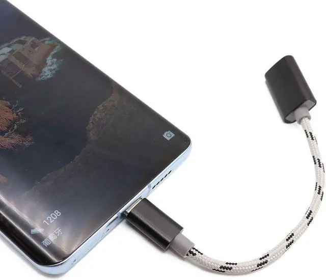 Alt view image 2 of 4 - C to  Adapter Type C OTG Cable  C Male to  3.0 A Female Cable Adapter for MacBook Pro for  S9 -C OTG