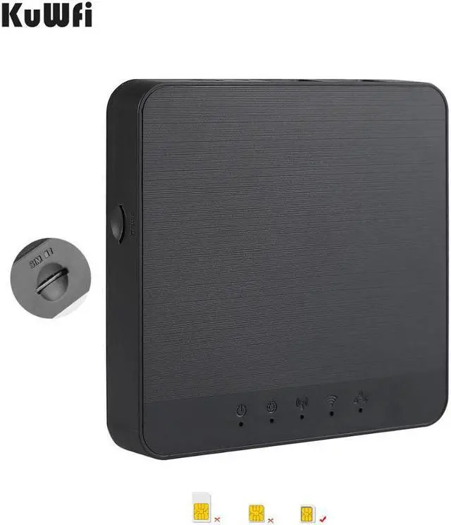 Alt view image 2 of 5 - 4G Pocket Wifi Router Unlocked Mobile 4G SIM Router 150Mbps Mobile  Wireless AP Routers Support 25 Wifi Users