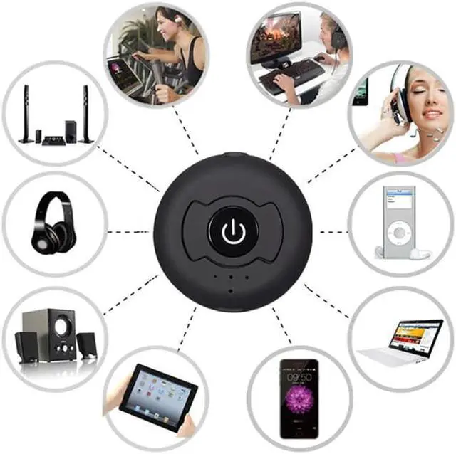 Alt view image 3 of 5 - Wireless Bluetooth A2DP Audio Transmitter 3.5mm Jack Car High-fidelity Bluetooth Adapter Suitable For Speaker TV PC