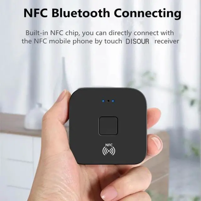 Alt view image 2 of 5 - 5.0 RCA Audio Receiver Smart NFC Connect 3.5mm 3.5 AUX Jack For Car kit Speakers HIFI Stereo Music Wireless Adapter BT