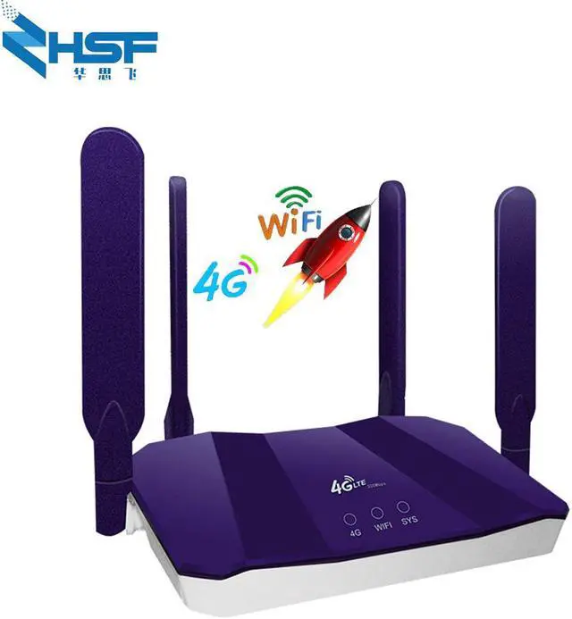 Alt view image 3 of 5 - 4G LTE CPE mobile router 300Mbps CAT4 Wifi router SIM card portable wireless router WiFi router with LAN port