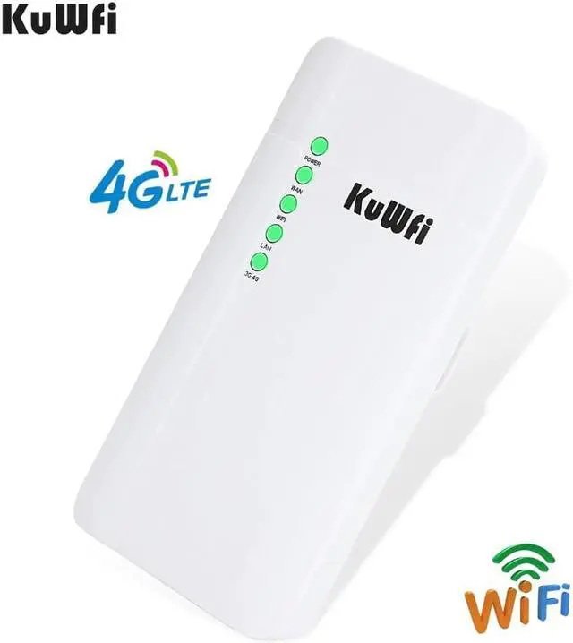 Alt view image 2 of 5 - Unlocked 150Mbps 4G LTE Wifi CPE Router, Outdoor Waterproof CAT4 Wireless Router Support 32 Wifi Users work with IP camera