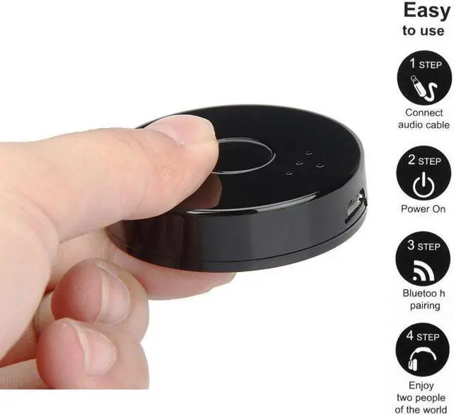 Alt view image 2 of 5 - 3.5mm Bluetooth Transmitter Multi-point Wireless Blutooth Audio Music Stereo Transmite Dongle Adapter for TV PC Tablet MP3