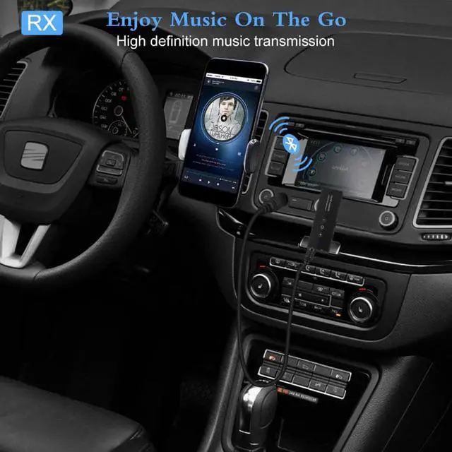 Alt view image 5 of 5 - 3 IN 1 Bluetooth Receiver Transmitter Stereo Bluetooth 5.0 4.2 Audio AUX 3.5mm Jack For TV PC Car Kit Wireless Adapter