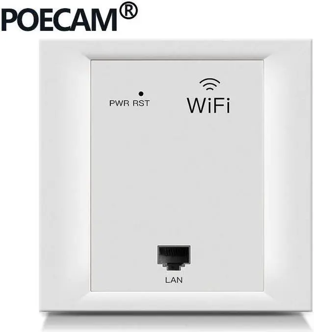 Alt view image 2 of 5 - 86 pannel AP type 2.4G 300Mbps wireless travel router wifi in wall access point poe 24V  Optional Color White Gold