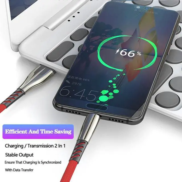 Alt view image 3 of 5 - 5A USB Type C Cable Fast Charging USB C  Cord Phone Charger For  S9 S8 Note 9 8  P20 pocophone F1 Type-C Cable