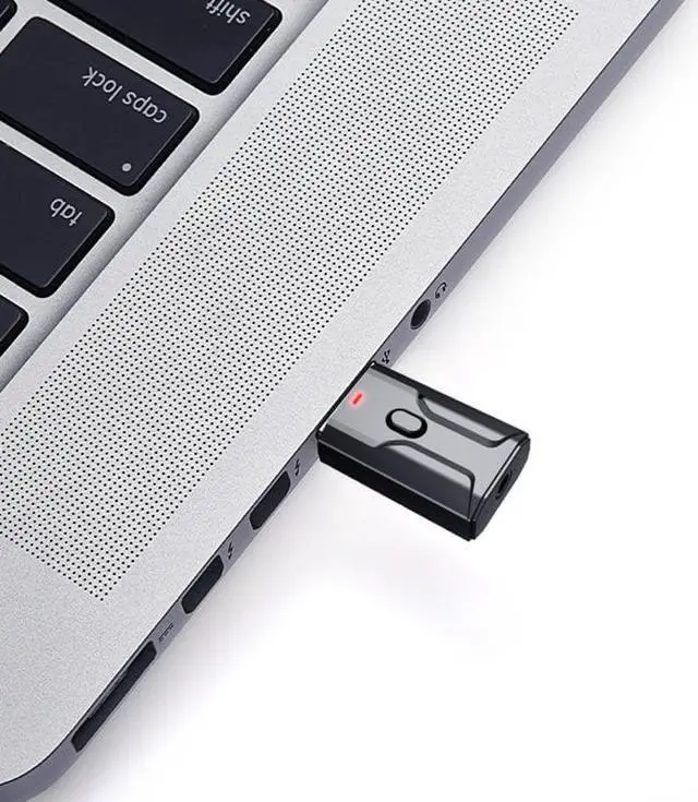 Alt view image 4 of 5 - Audio Adapter Bluetooth 5.0 Audio Transmitter Receiver USB Adapter Bluetooth USB Adapter For TV PC Car AUX Speaker