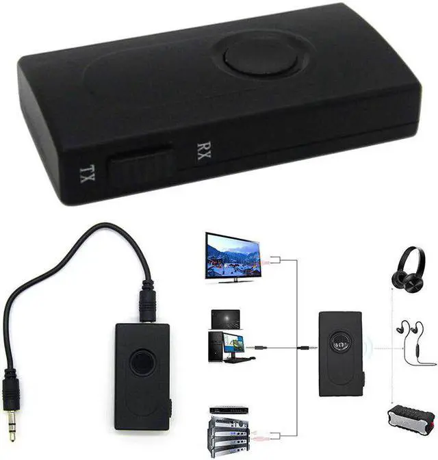 Main image of 2-in-1 Wireless Bluetooth Transmitter Receiver Adapter Stereo Audio Music Adapter with USB Charging Cable 3.5mm Audio Cable