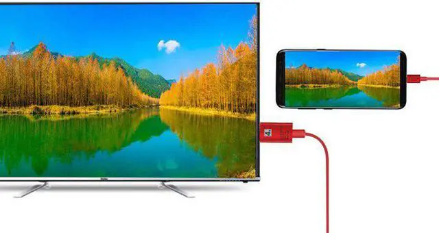 Alt view image 4 of 5 - 4K USB-C Type C Phone Adapter HDMI Video Connecting Cable for MacBook Lumia 950XL  Note8 Note9 S10 S9 S8 to TV Projector