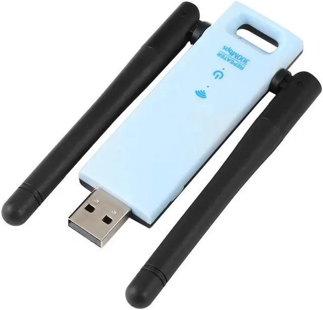 Main image of 300Mbps USB Wireless WiFi Repeater 2.4Ghz usb wifi router Signal booster with dual Antenna WiFi signal Range Extender
