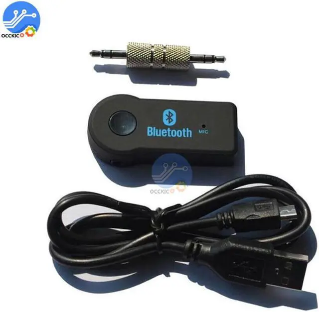 Alt view image 3 of 5 - Audio Receiver Wireless Music Transmitter 3.5mm Stereo AUX Receiver Adapter with Mic for Car Speaker Headphone