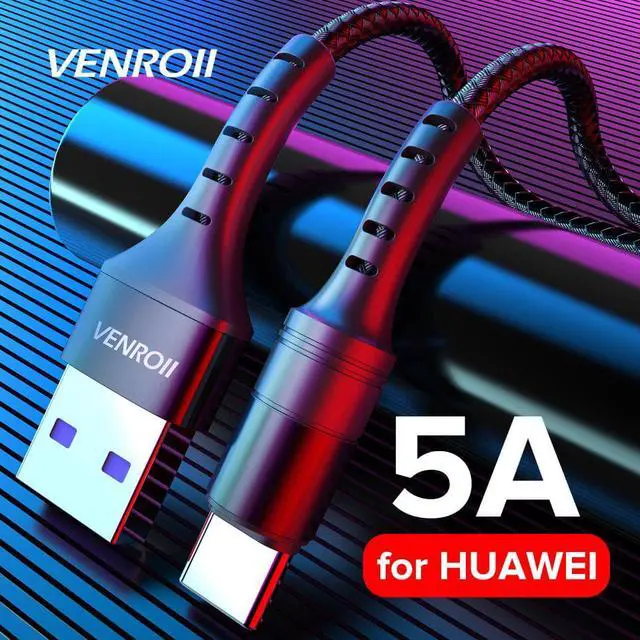 Main image of 1m 2m USB Type C Cable for  Redmi Note 7 8 K20 5A Supercharge for  Mate 30 P30 Pro QC3.0 Fast Charging Cord