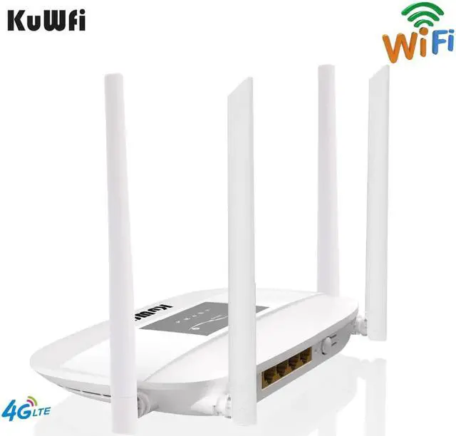 Alt view image 3 of 5 - 300Mbps Unlocked 4G LTE CPE Wireless Router Support SIM Card 4Pcs Antenna With LAN Port Support up to 32 Wifi users