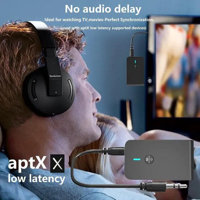 Alt view image 4 of 5 - Bluetooth 5.0 Receiver Transmitter 2 IN 1 3.5mm AUX Jack Music Stereo Bluetooth Dongle Wireless Adapter For Car Kit TV PC