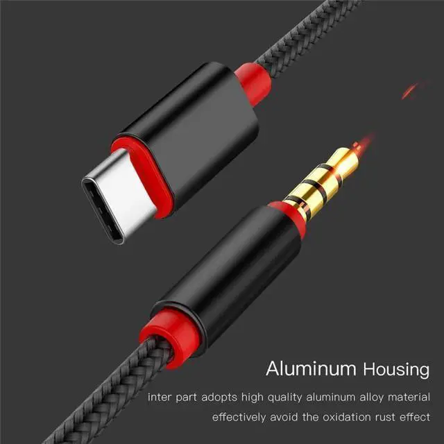 Alt view image 3 of 5 - 2019 NEW USB Type C Aux Audio Cable to 3.5mm Jack Female Speaker Cable for Headphone Headset Aux Cord for