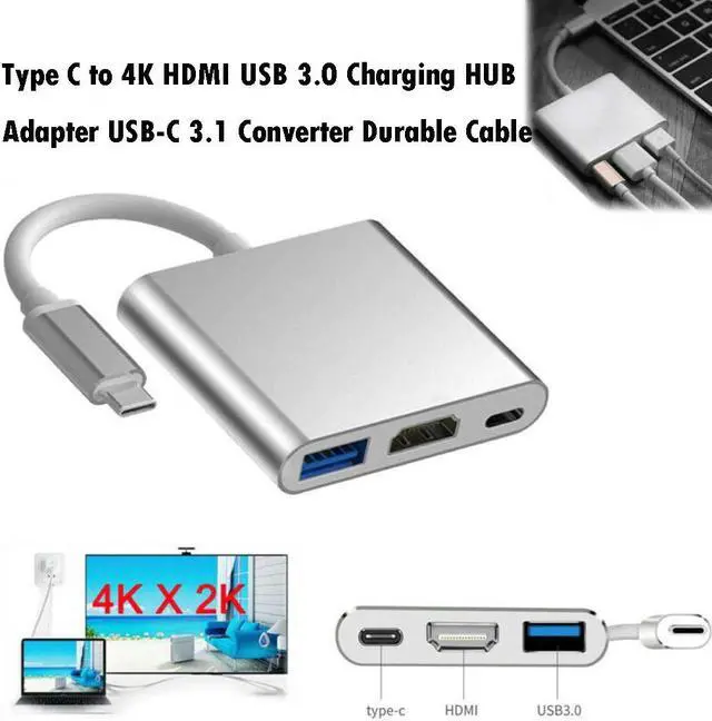 Main image of C USB 3.1 to USB-C USB 3.0 Adapter 3in1 Hub For Laptop PC TV support DP ALT protocol port 4K*2K Resolution 2020