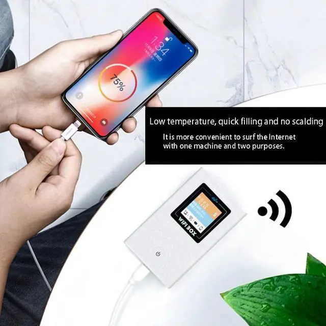 Alt view image 4 of 5 - 4G Wifi Router 4G Lte Wifi Wireless Router 6800MAh Battery Power Bank Hotspot Unlocked Car Mobile with Sim Card Slot