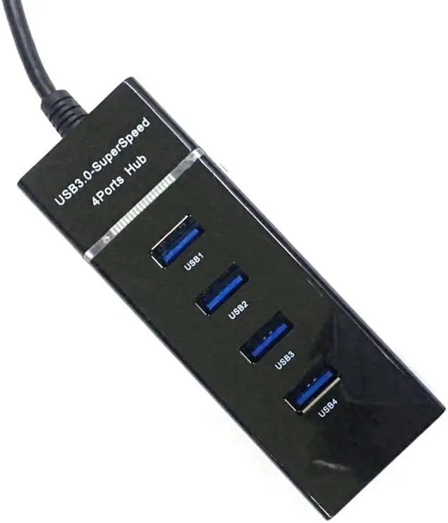 Alt view image 3 of 5 - 4 Ports USB Hub High Speed Transmission USB 3.0 Hub Extension Adapter Portable USB Splitter For Laptop Notebook PC