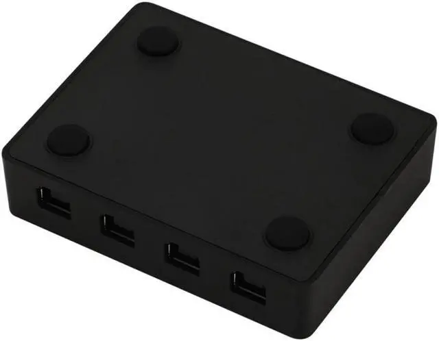 Alt view image 2 of 5 - 4 Ports USB2.0 Sharing Switch Scanner Keyboard Adapter Monitor KVM Box Portable Selector Hub Plug And Play For PC Printer