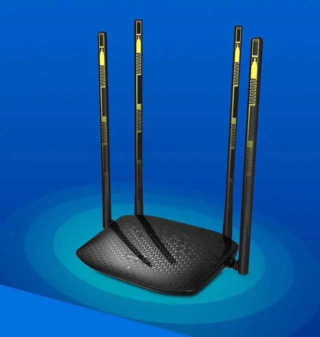 Main image of super long 4 antennas Wireless 11N router home networking WIFI repeater Access Point 300Mbps 4 Ports 802.11 g/b/n