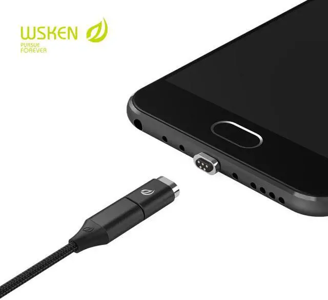 Alt view image 4 of 5 - USB Type C Cable Magnetic Adapter to Micro USB Plug or Type-C Plug Connector Magnetic Charging Adapter For Android Phones