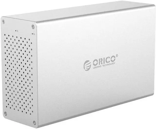 Alt view image 2 of 5 - WS Series 3.5'' 2 Bay Type C With Raid HDD Docking Station Support 20TB Aluminum 5Gbps HDD Enclosure 12V Power HDD Case