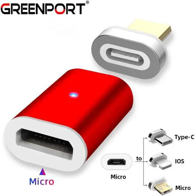 Alt view image 2 of 5 - Micro Usb Adapter Magnetic Charger Type C Convertor for  iPhone   Phone Charger Cable Connector