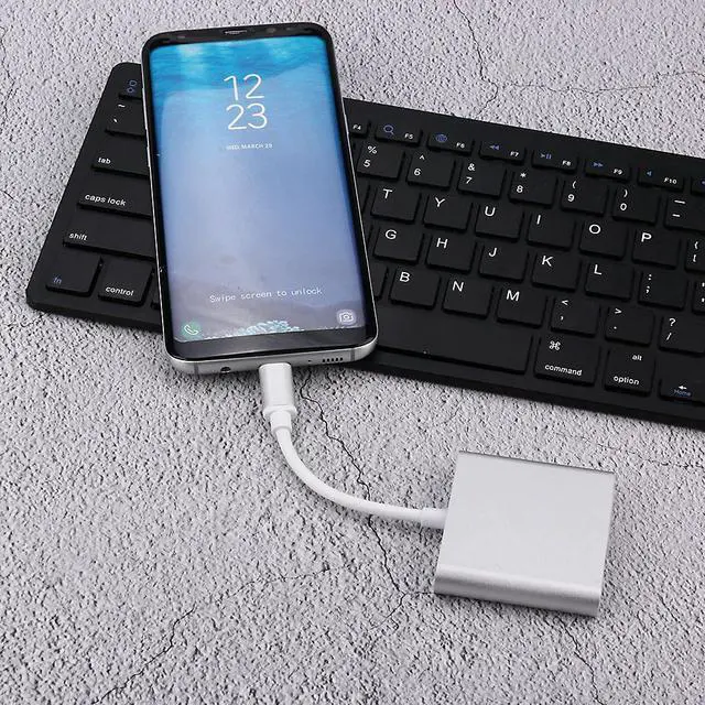 Alt view image 5 of 5 - C USB 3.1 to USB-C USB 3.0 Adapter 3in1 Hub For Laptop PC TV support DP ALT protocol port 4K*2K Resolution 2020