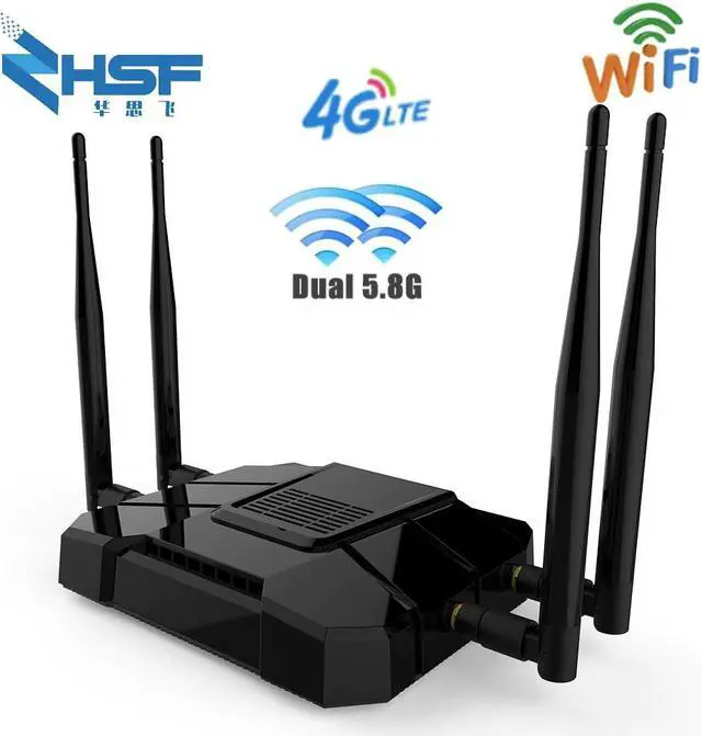 Alt view image 5 of 5 - 1200Mbps Wifi 5G Router Wireless Modem 4g With SIM Card Slot 11AC Gigabit External Antenna wi fi Repeater Mesh wi-fi LTE GSM