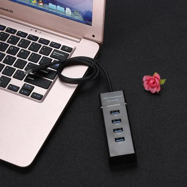 Alt view image 4 of 5 - 4 Port USB 3.0 Multi HUB Splitter Expansion For Desktop PC Laptop Adapt#T2