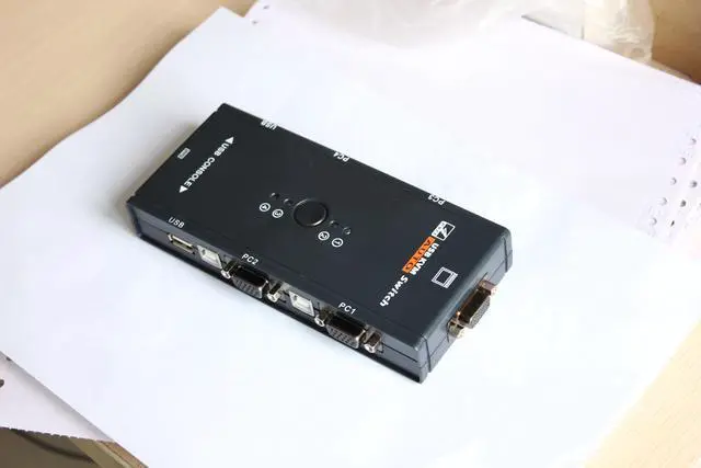 Alt view image 3 of 5 - 4 port kvm switch USB 2.0 VGA Splitter Printer Mouse Keyboard Pendrive Share Switcher 1920*1440 VGA Switch Box Adapter